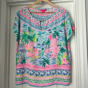 Lilly Pulitzer loose fit top- EUC
